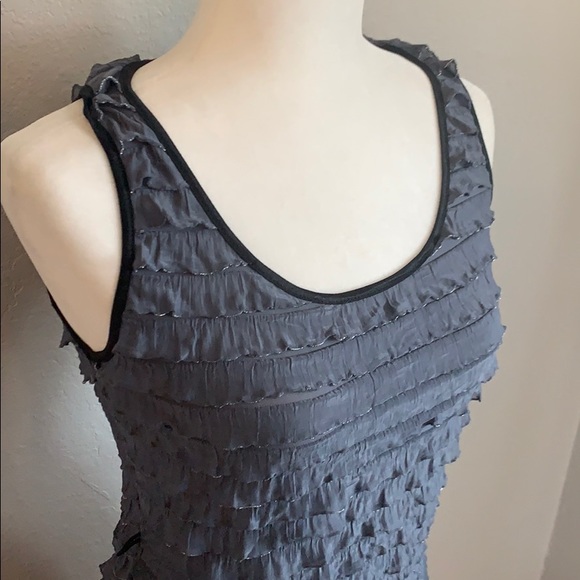 Grey Ruffle Dress - Picture 3 of 5